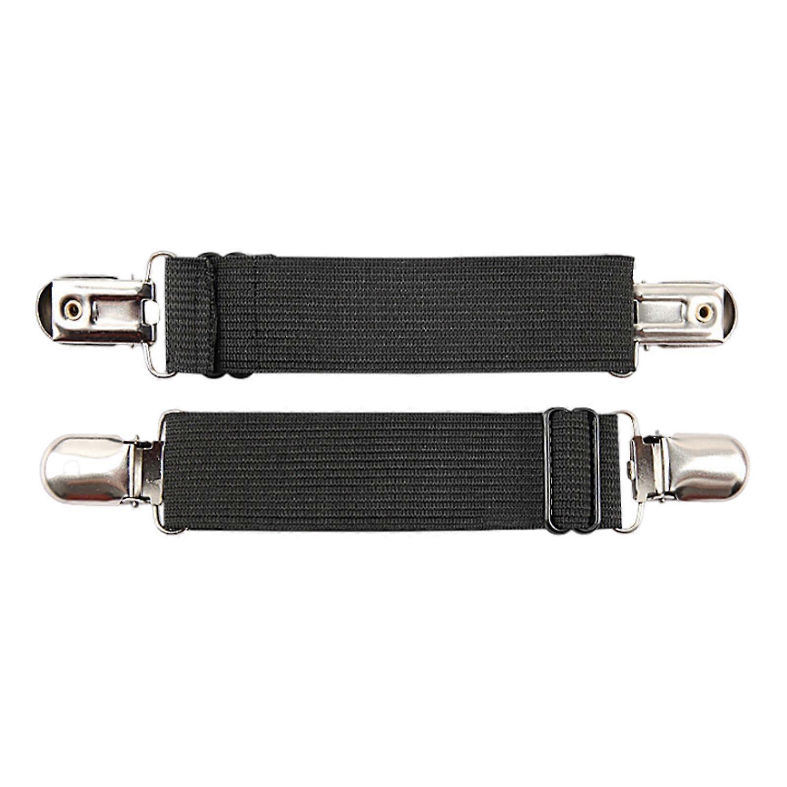 Bootstraps Pants Clips LIGHTWEIGHT Adjustable Boot Bands, Elastic for Pants, 2 Pack Motorcycle Boot Clips for Men and Women.