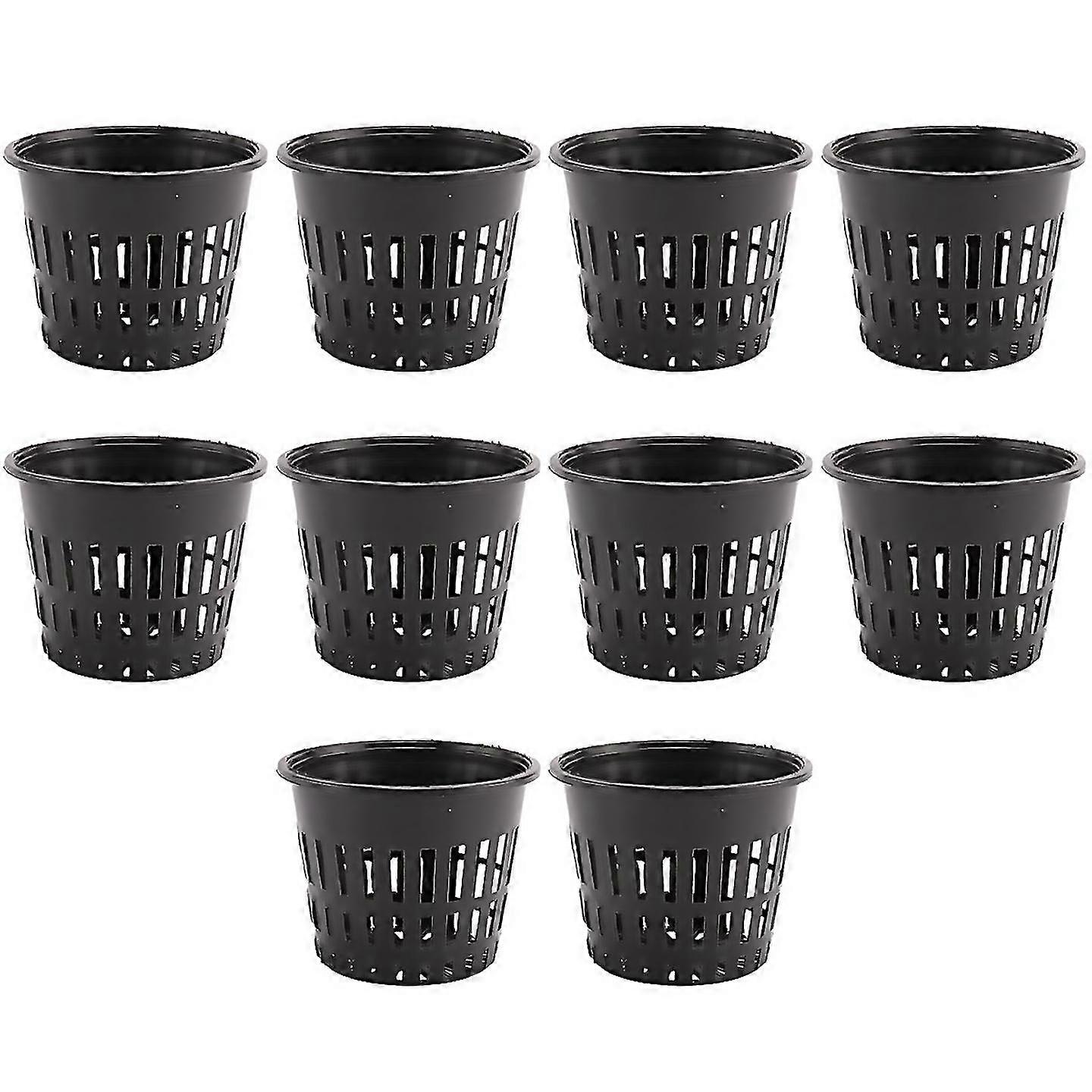 For 10pcs 3 inch heavy duty mesh pot net cup basket hydroponic aeroponic plant grow clone