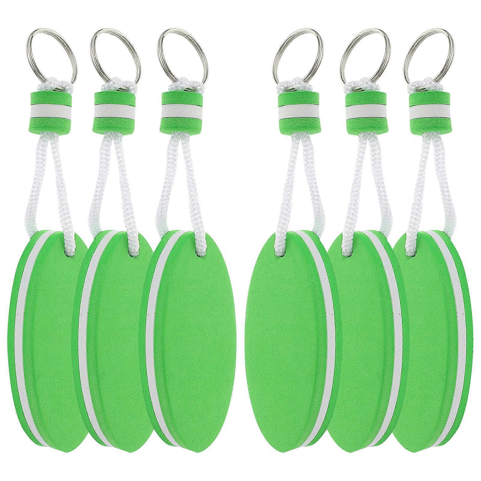 30 Pcs Water Sports Floating Keychains With Decorative Oval Shape And Bright Color To Ensure Keys Are Easily Identifiable And Float