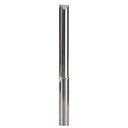 Heavy Duty Router Bits 6mm Shank Straight Cutter Wood CNC Milling Tool 6x42 Silver for Engraving Carving