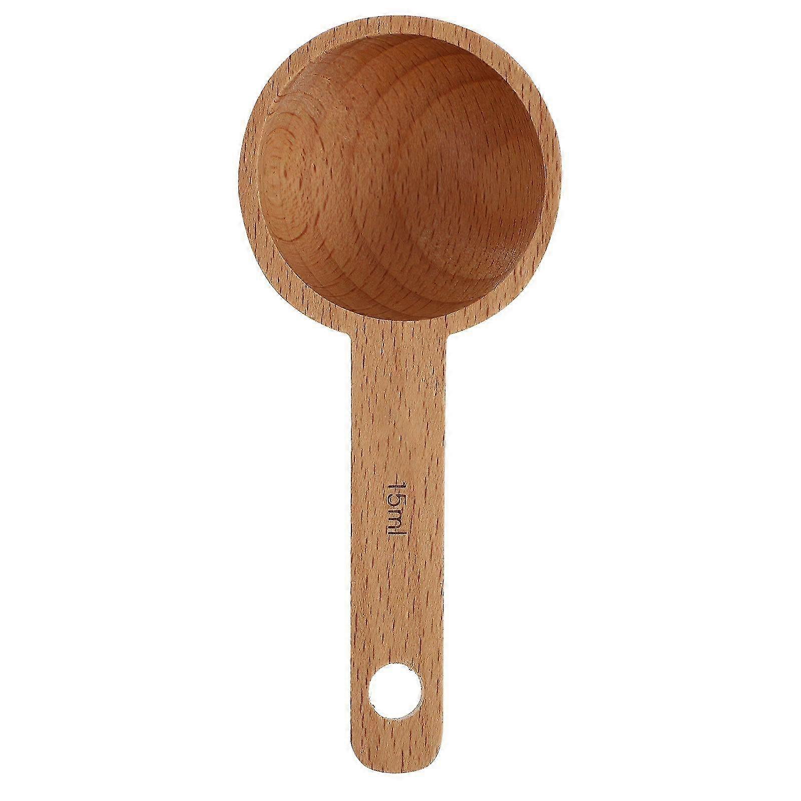 1Pc Creative Powder Scoop Practical Wooden Spoon Simple Measuring Tool