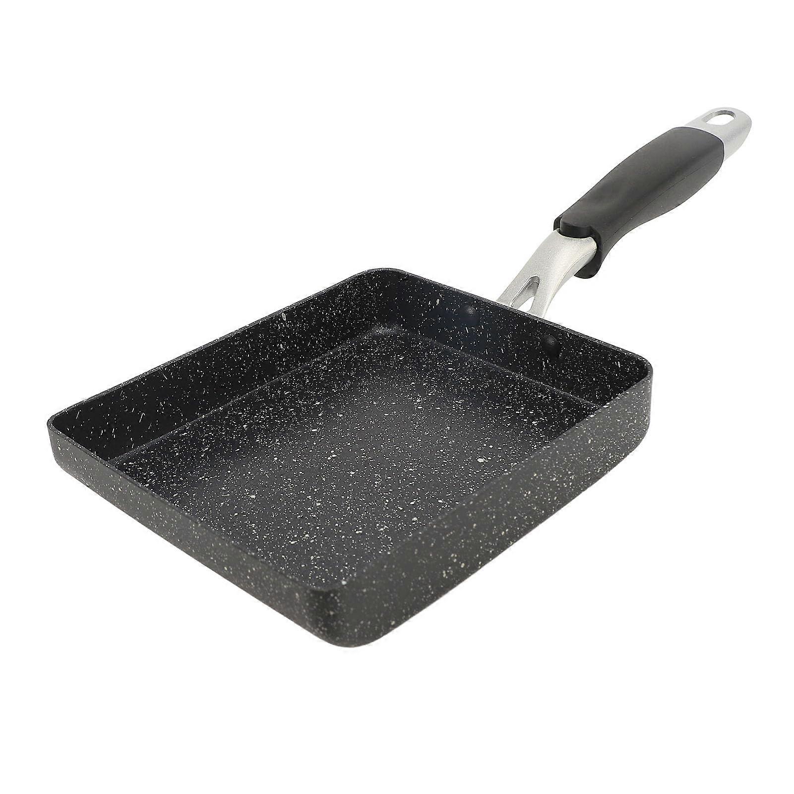 Mini Rectangle Frying Pan, Nonstick Egg Roll Pan for Japanese Tamagoyaki with Fast Heating, Stainless Steel Bottom, for Omelettes, Pancakes