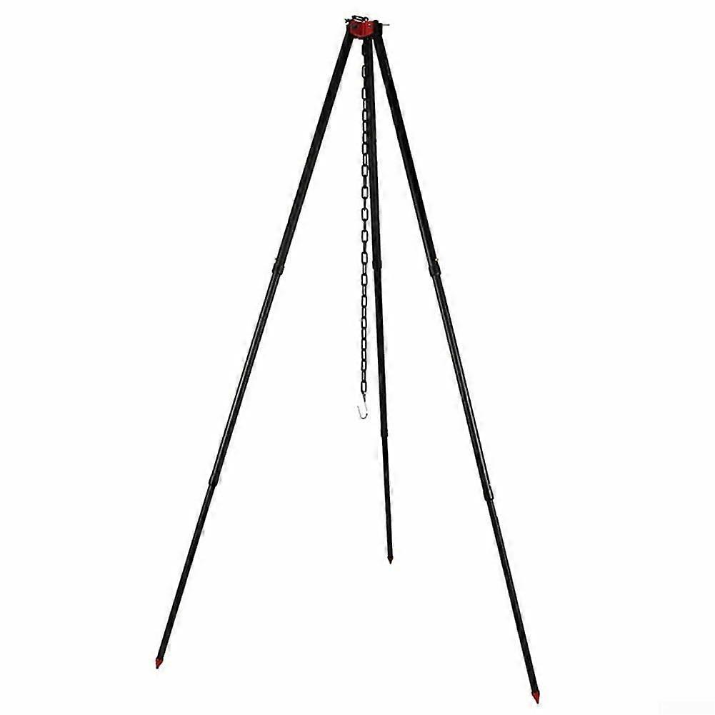 Adjustable Height Tripod Stand for Camping Lights and Cooking Pots, Easy to Assemble Aluminum Alloy Design for Outdoors