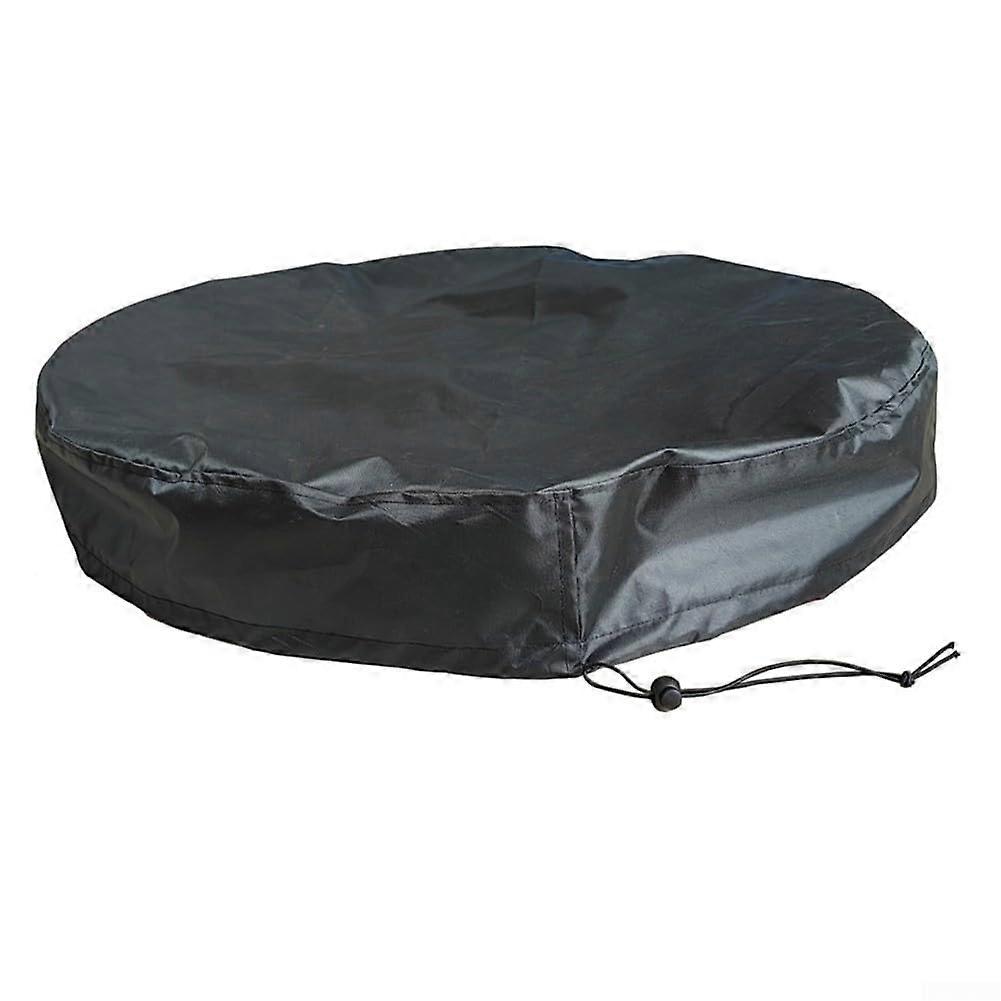 Outdoor bucket lid covers with drawstring, lightweight and sturdy for all weather conditions