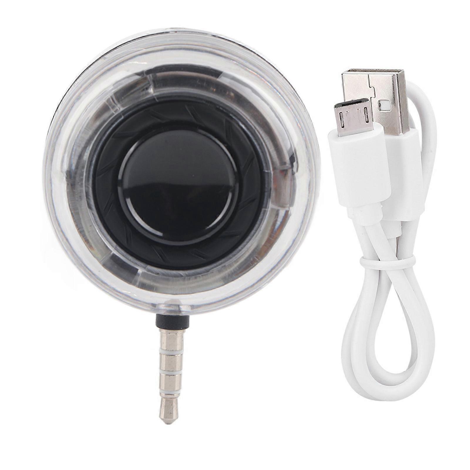 Portable Speaker with 3.5mm Plug for Phone and Computer, Handsfree Audio Music Player, Compact Wired Speaker for Travel and Home Use