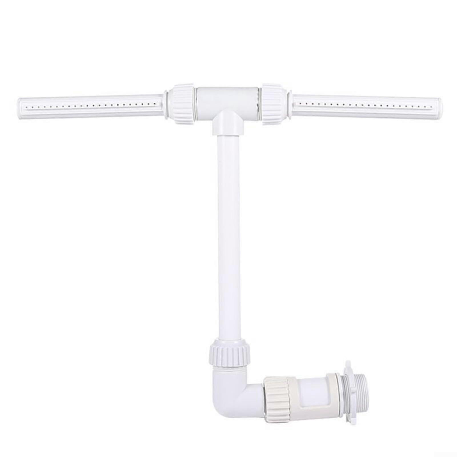 Swimming Pool Double-Headed Fountain Pool Sprinkler Water Feature Cooling Accessory Compatible With Standard Hoses