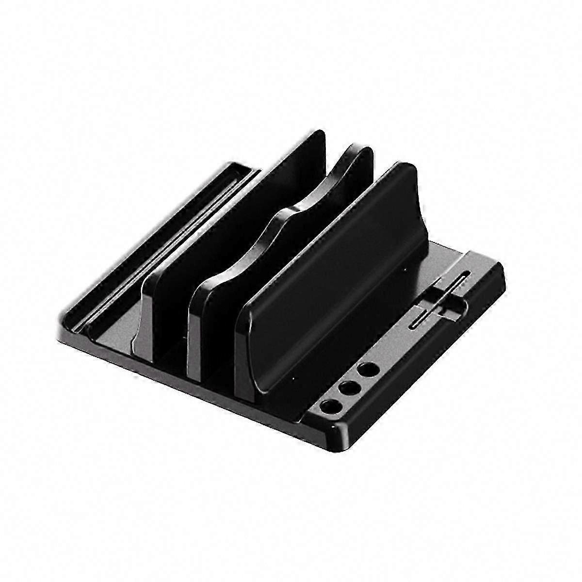Adjustable Laptop Vertical Stand for Desk - Universal Notebook & Tablet Holder for Space Saving Storage