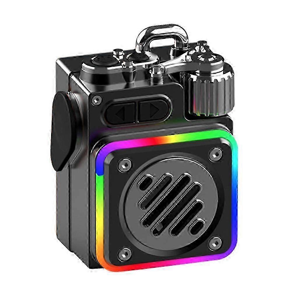 Metal Mini Portable Wireless Bluetooth Speaker with Small Subwoofer, Loud Sound