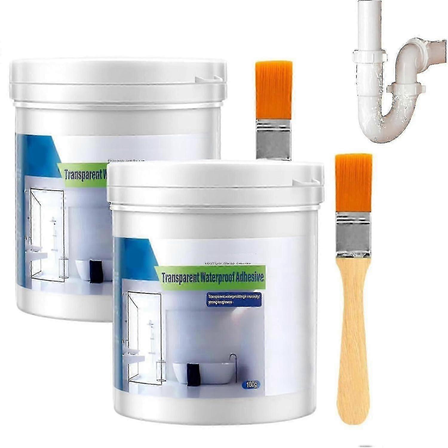 Revêtement imperméable transparent, adhésif imperméable transparent 100g, agent isolant imperméable invisible super fort scellant-b4