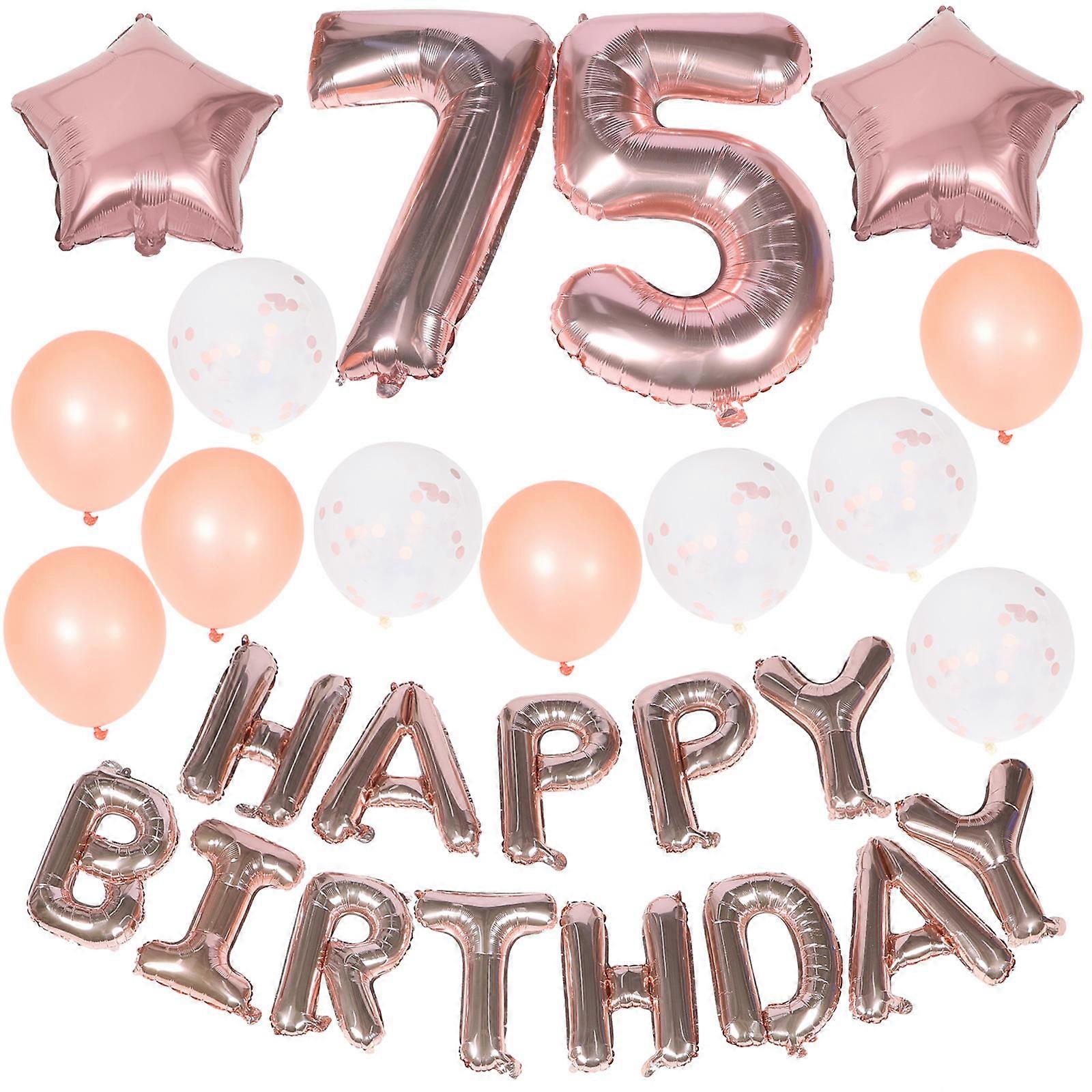 Balloons Birthday Rose Gold Balloons Set for Wall Door Window Decor 1 Set
