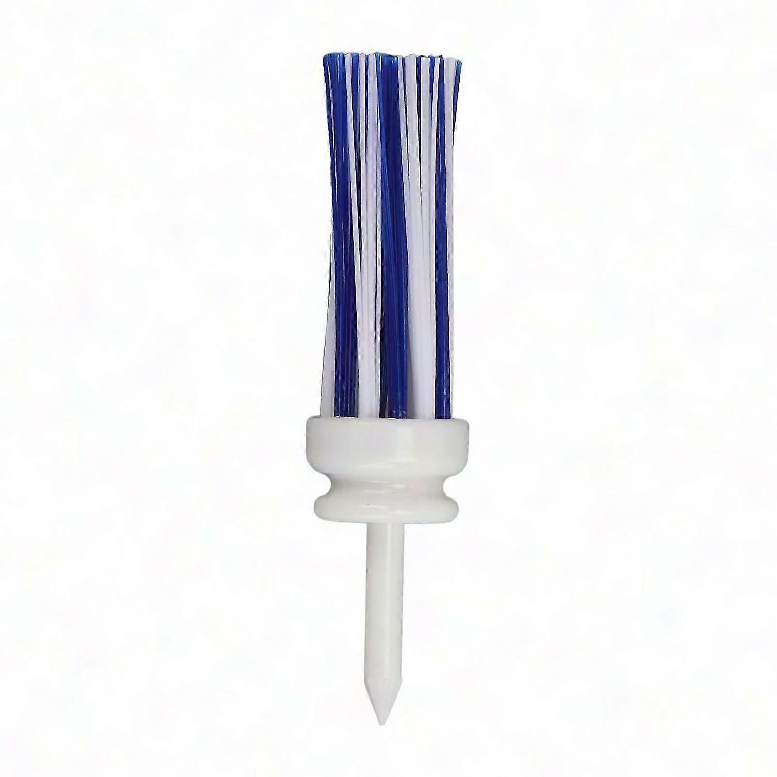 Plastic Golf Tees with Low Friction Brush Base for Long Distance Training and Support