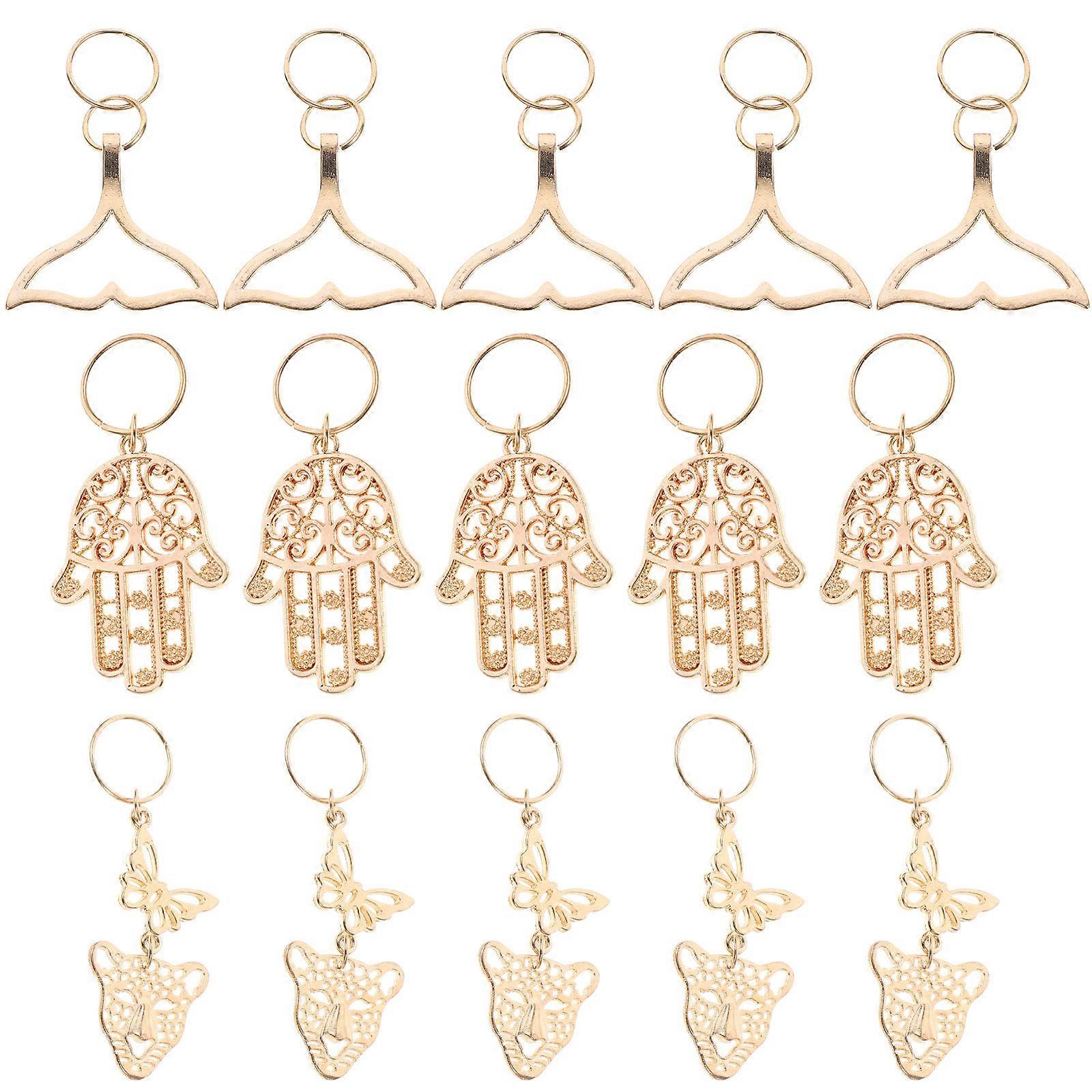 Here's a polished and engaging product description based on your input:
**15pcs Dreadlock Hair Charms – Stylish Braid Accessories for Eye