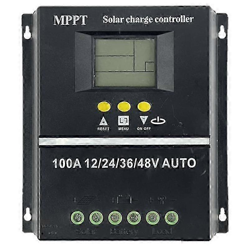 For Pwm 100a 12v 24v 36v 48v Auto Solar Panel Charge Controller