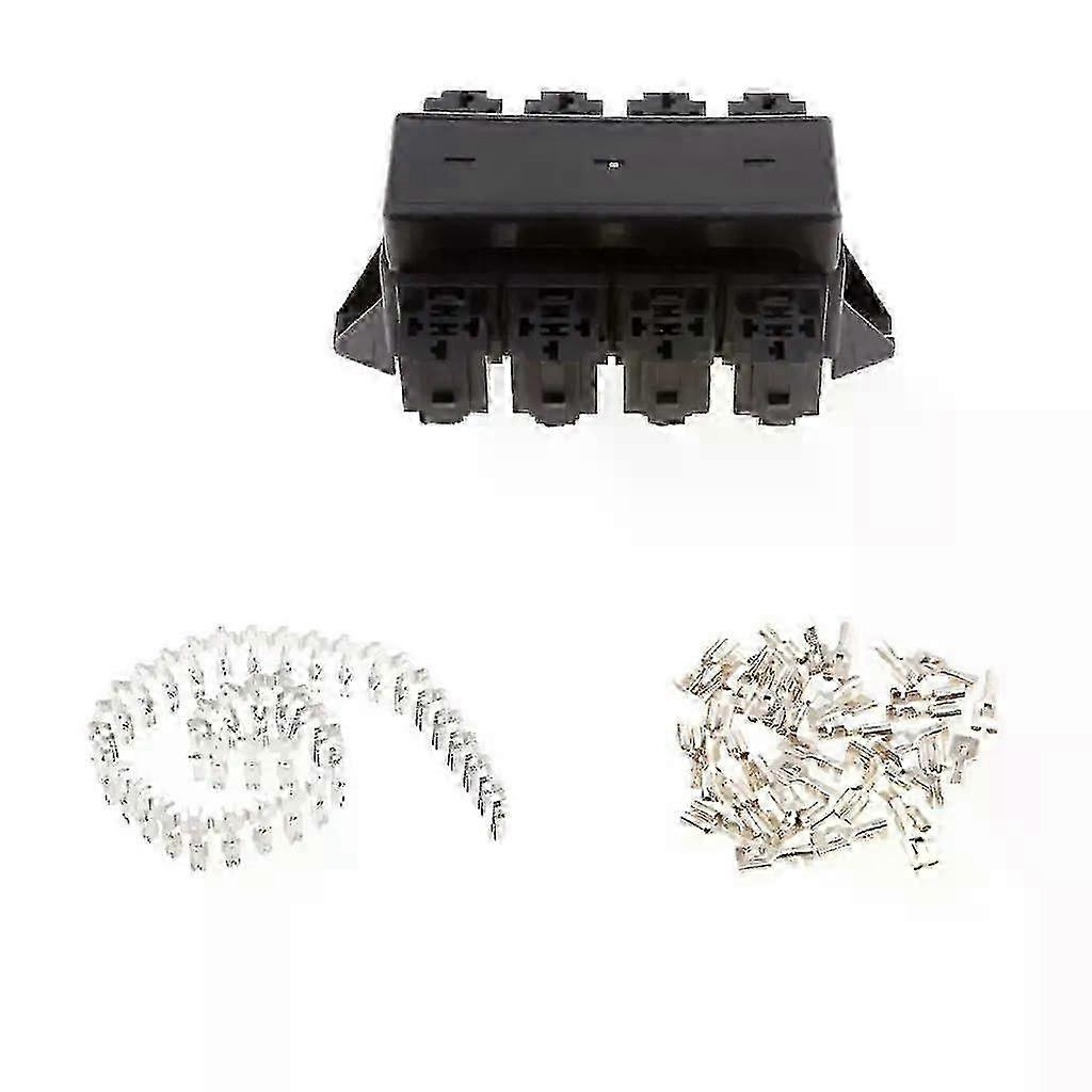 Automotive Fuse Relay Box Holder Block Circuit Protector With Termi...