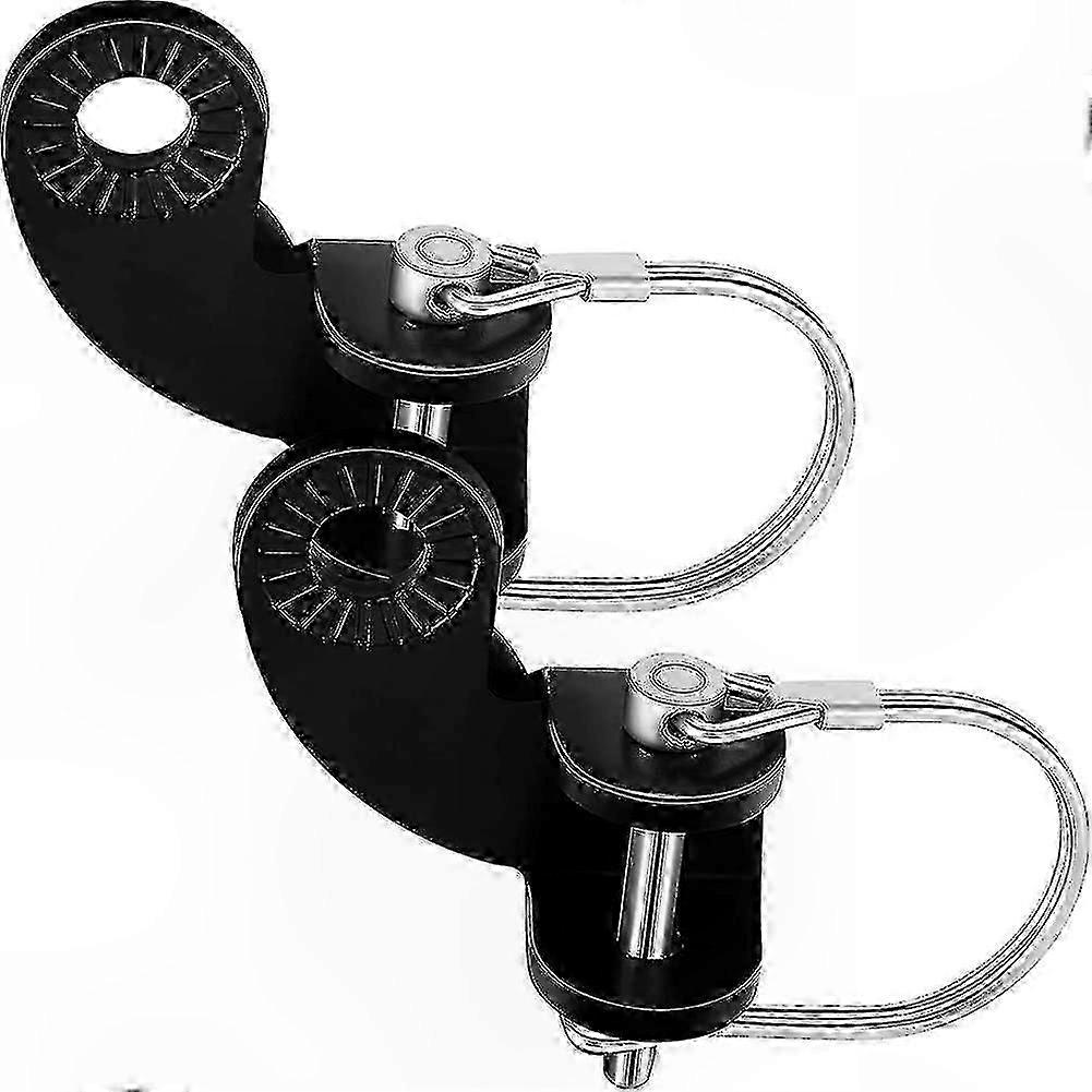 2-Pack 12mm Bicycle Trailer Hitch Coupler for Burley Trailers Replacement Attachment (Tangle-Free)