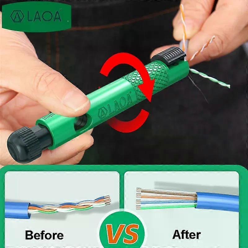 LAOA Network Cable Untwist Tool Engineer Straightener for Category 5/6/7 Crystal Cables Combing Wire Pair Separator Easily