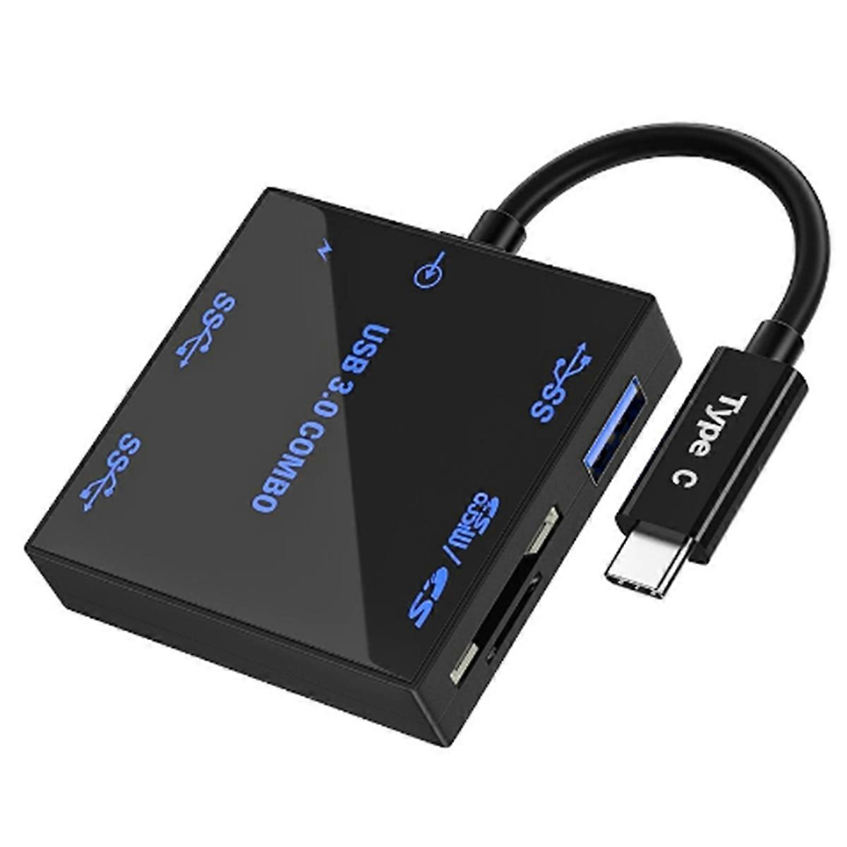 USB 3.0 Five in One Expansion Dock Portable USB 3.0 Light Emitting