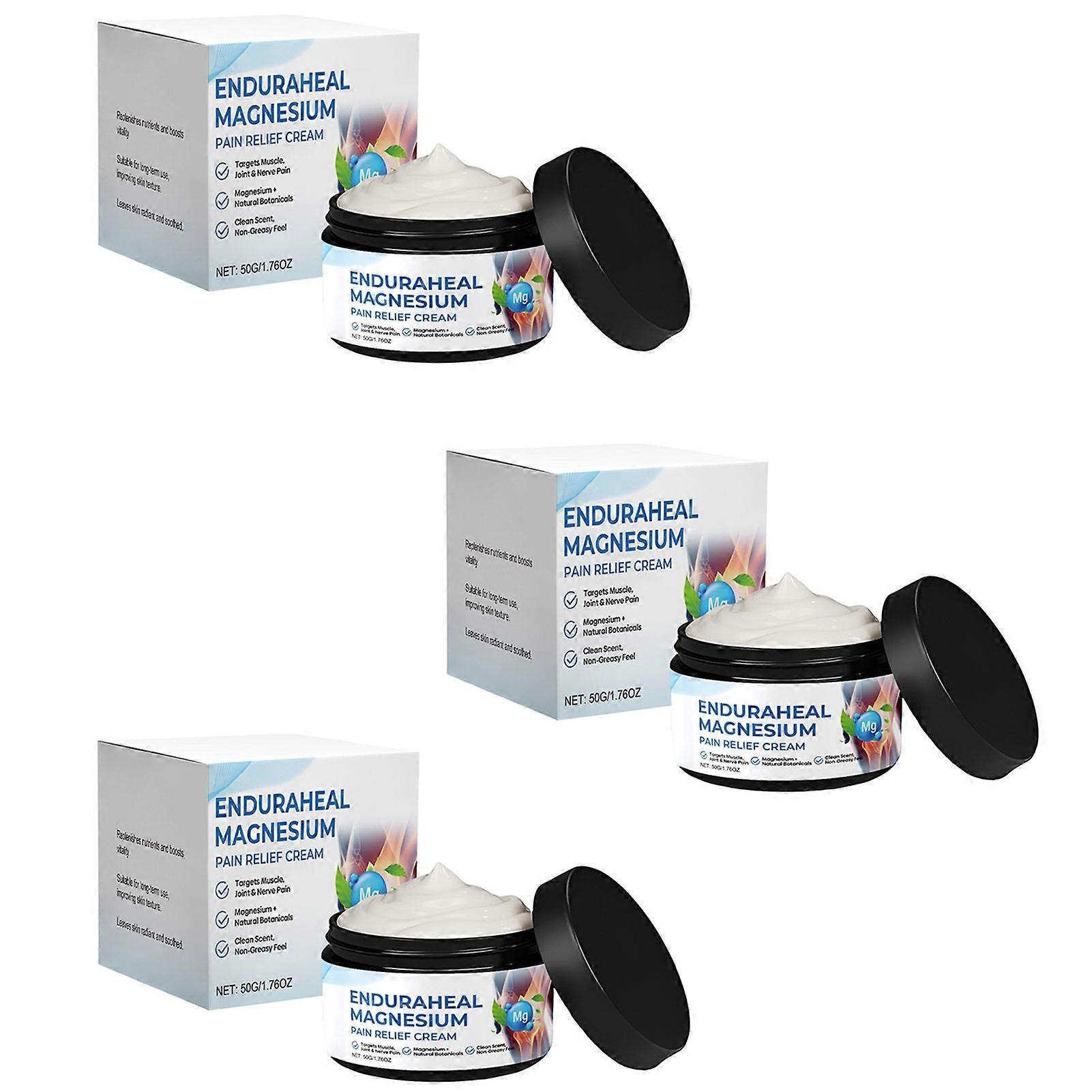 Magnesium Pain Relief Massage Cream - Fast-Acting Joint & Muscle Discomfort Relief, Stress Reduction, for Knee, Shoulder, and Active People