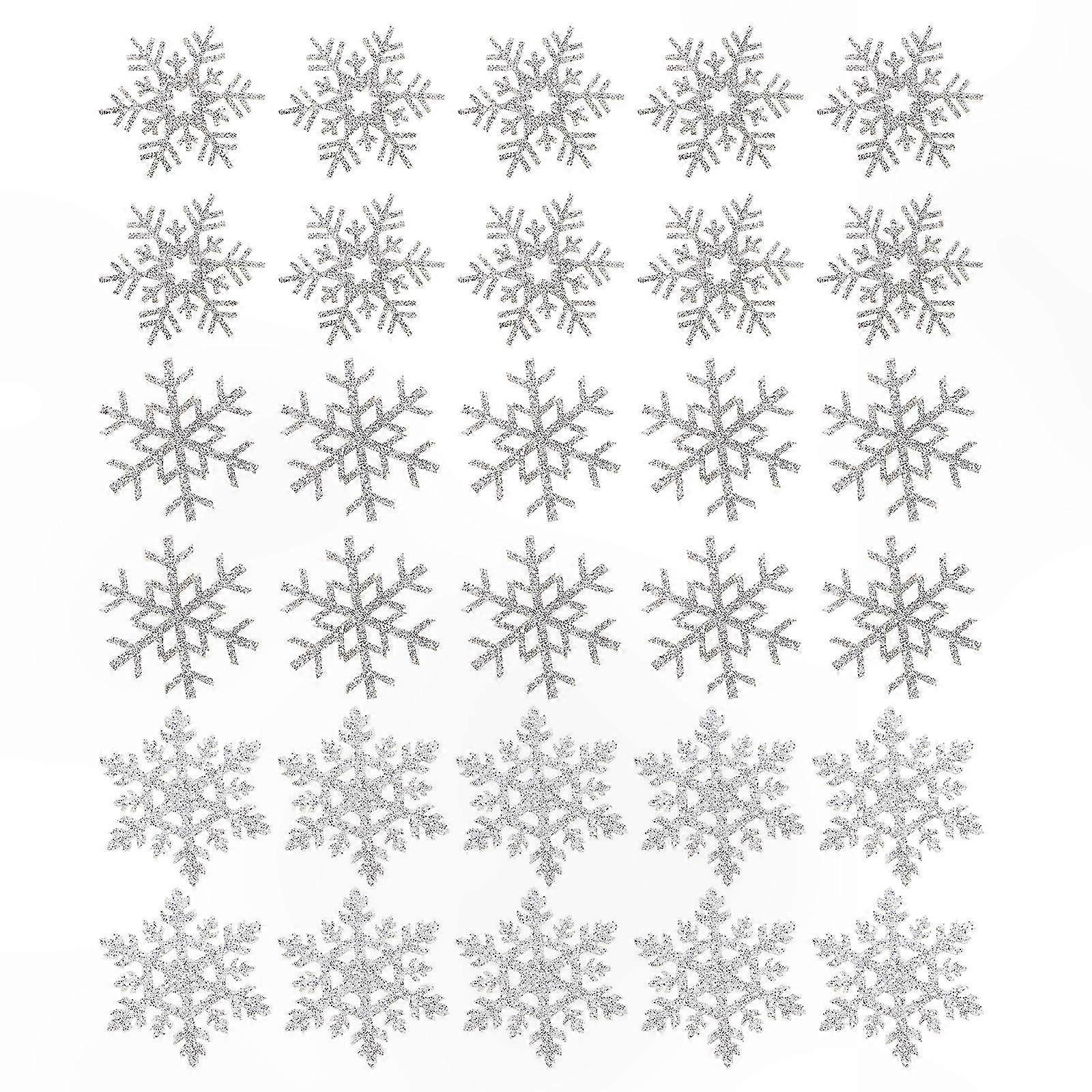30-Pack Snowflake Applique Patches Christmas DIY