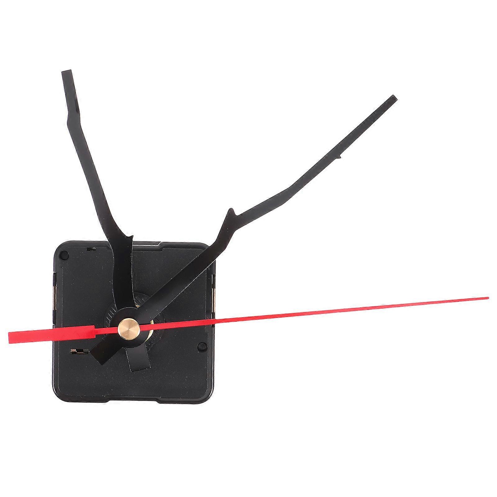 Mute Clock Mechanism with Black Mechanical Pointer for Clock DIY Making 1 Set