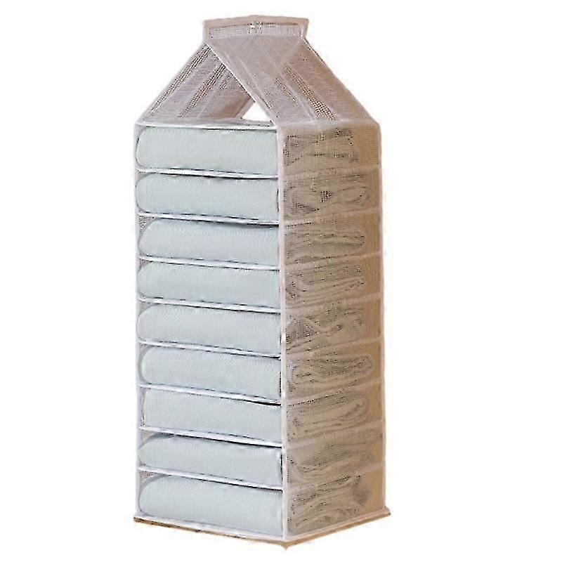 9-shelf PVC hanging closet organizer type C