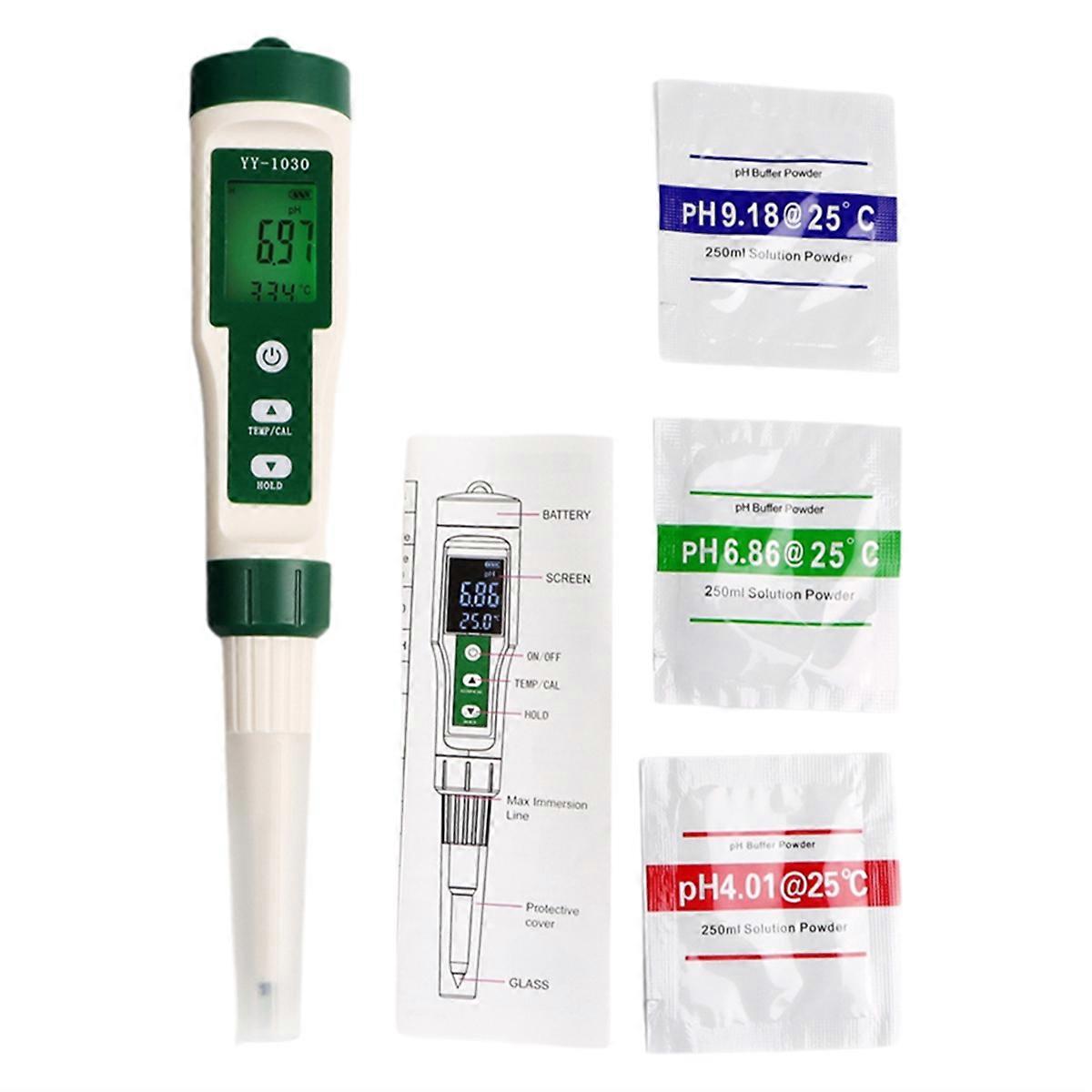 Food Dough PH Meter LCD Backlight PH Tester Accuracy Acidity Tester