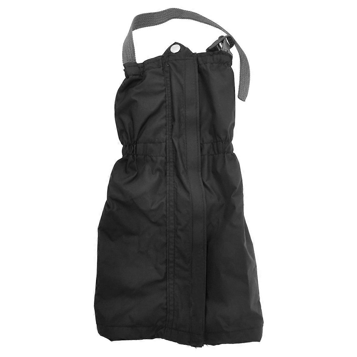 A Pair of Waterproof Breathable Outdoor Skiing Climbing Hiking Snow Leg Gaiters Boot Covers Protectors One Size Black