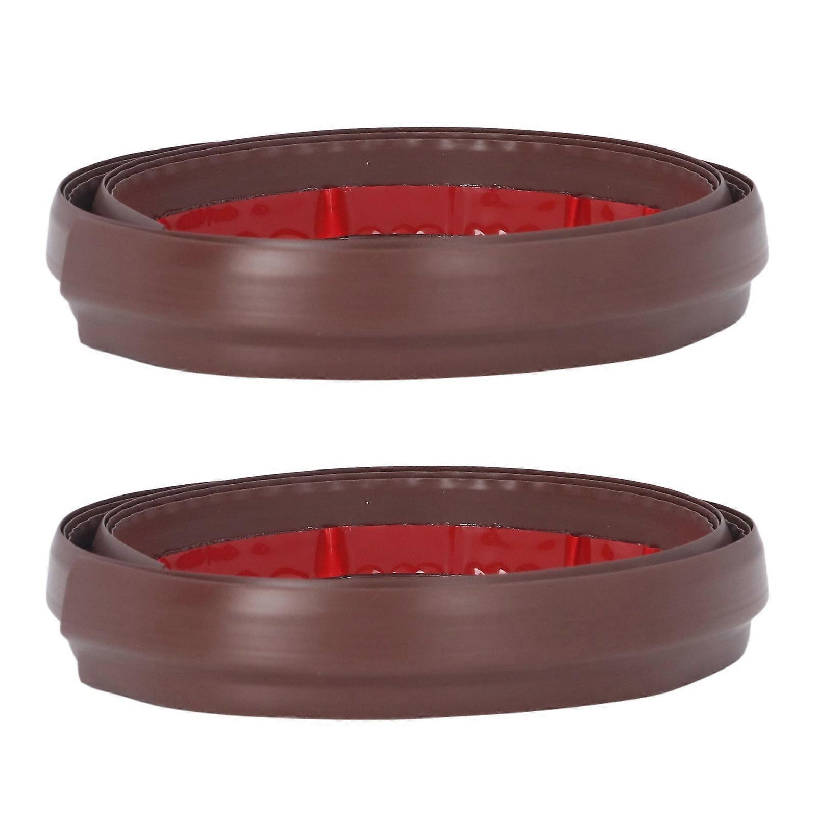 2Pcs 28mm TPVC Door Draft Stopper 3-Layer Noise Blocker Set