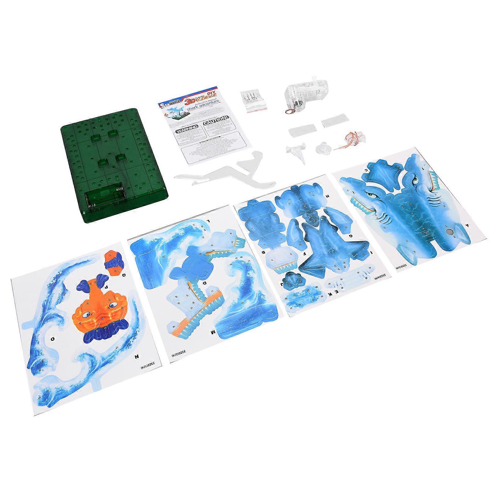 Electric Paper Folding Fish Toy Science Experiment 1.5V Battery