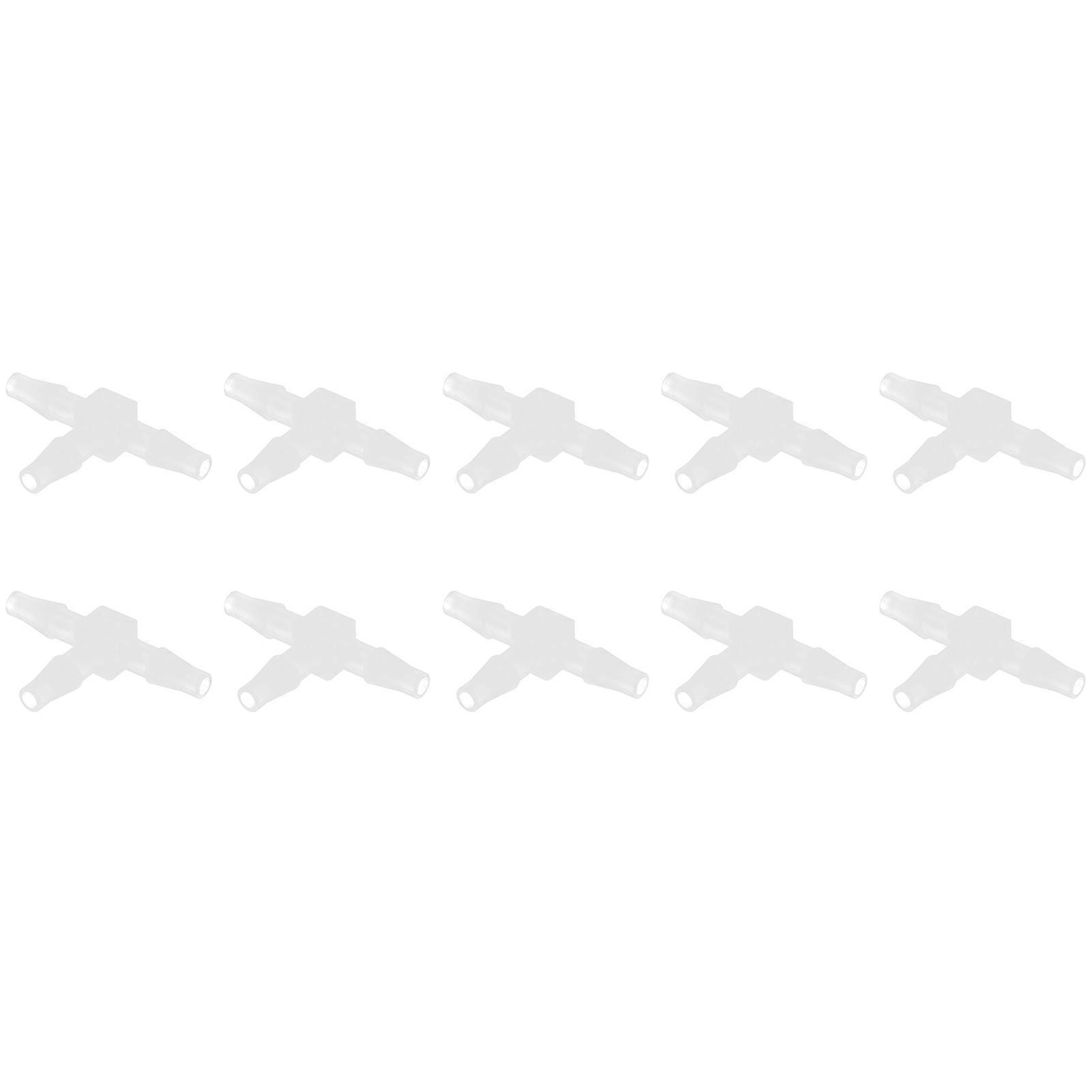 10Pcs 3-Way PP Plastic Tee Barb Fittings Pressure & Temp Proof