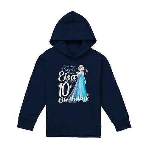 Frozen Childrens/Kids Bright Like Elsa 10th Birthday Pullover Hoodie