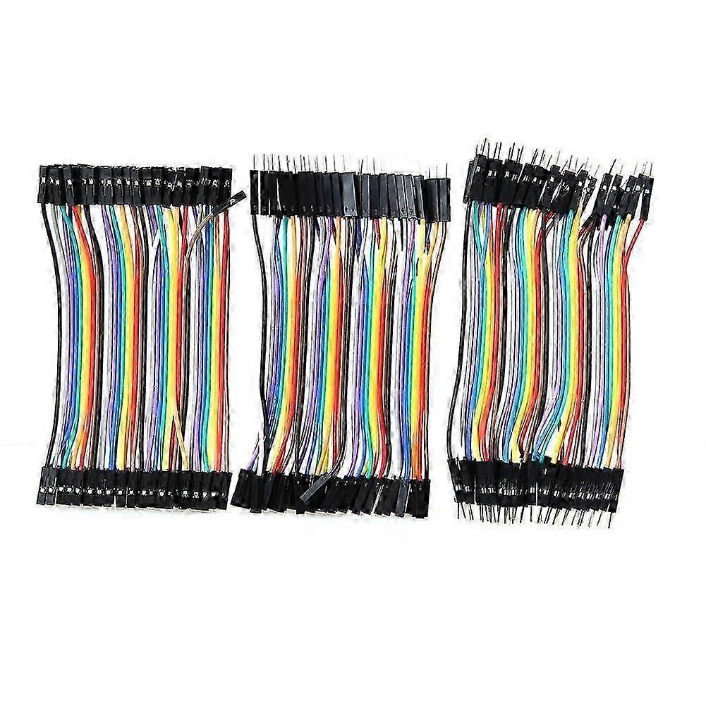 120 Pack 11cm Dupont Ribbon Line Cable Breadboard For Arduino Jump Wire Jumper