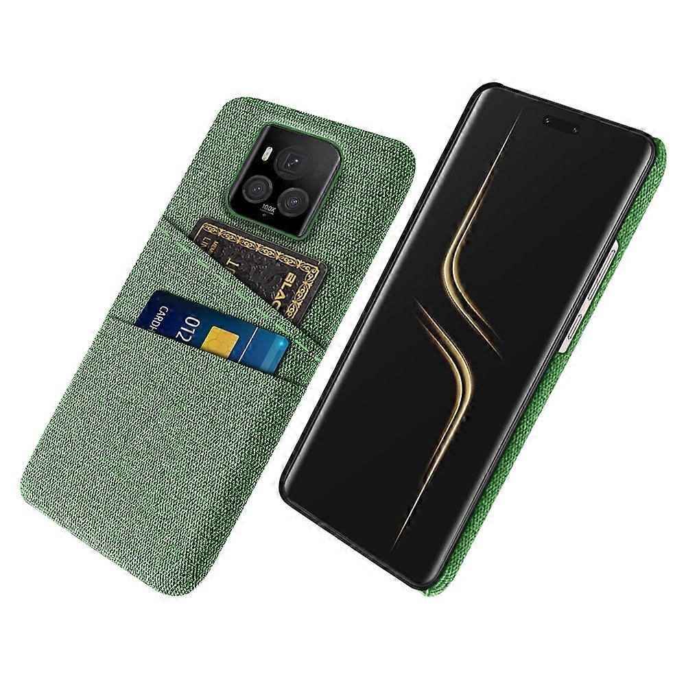 Compatible For Honor Magic6 Ultimate 5G Case Cloth+PC Scratch-proof Smart Phone Cover with 2 Card Slots