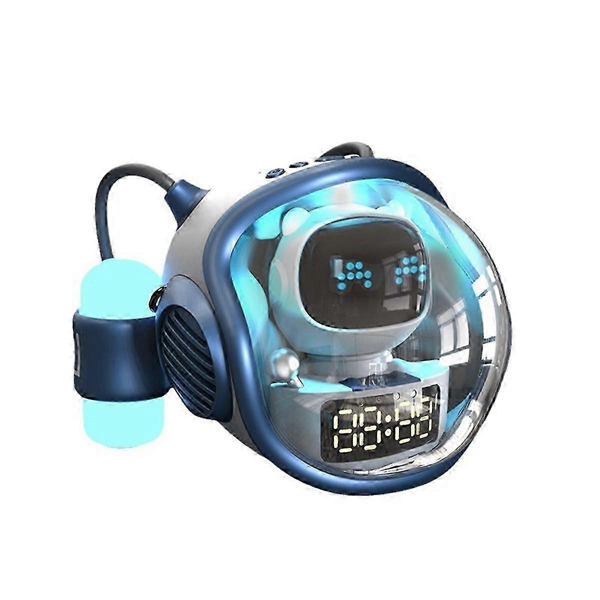 Astronaut Spaceship Wireless Bluetooth Speaker AI Interactive with RGB Light Alarm-Clock Night Ligh