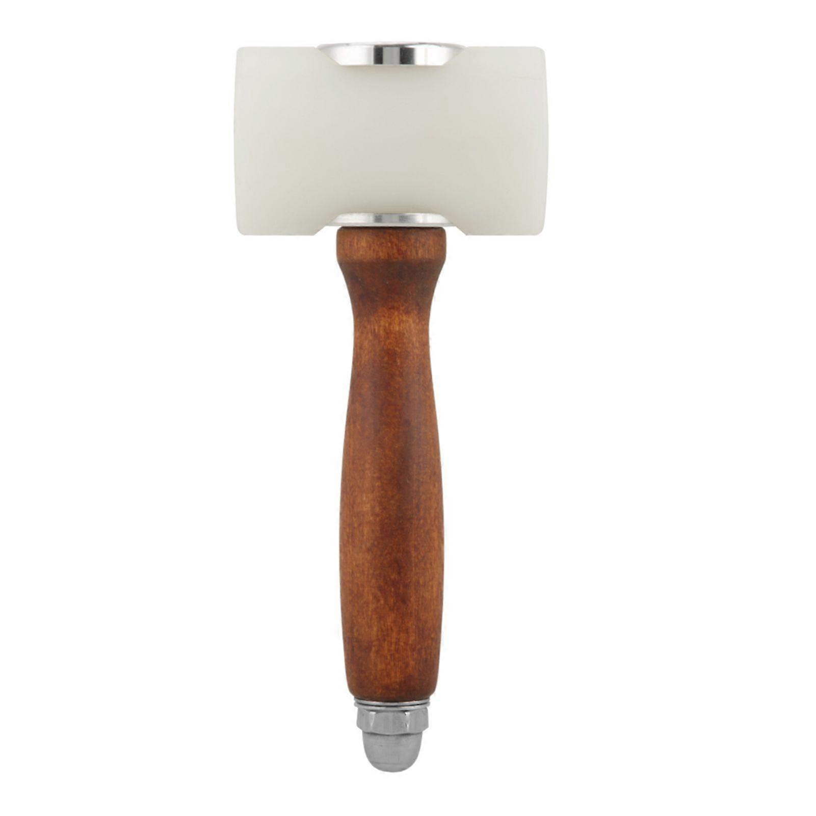 T Shape Leather Nylon Hammer Wood Handle Leather Carving Mallet Craft Tool