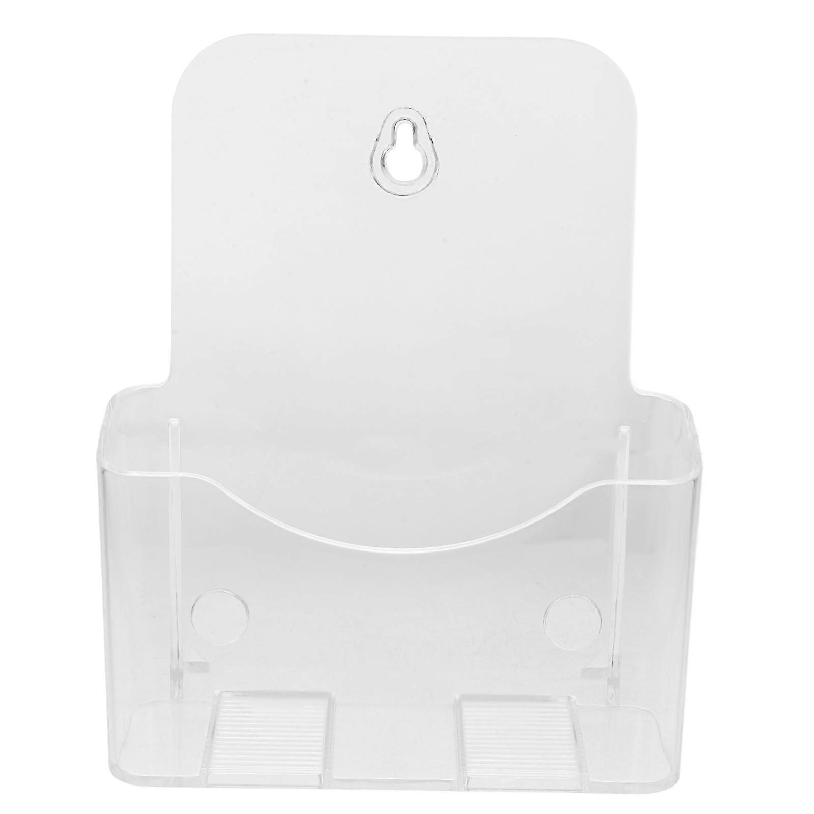 Transparent Acrylic Brochure Holder for Flyers Display 2Pcs Wall Mount Stand