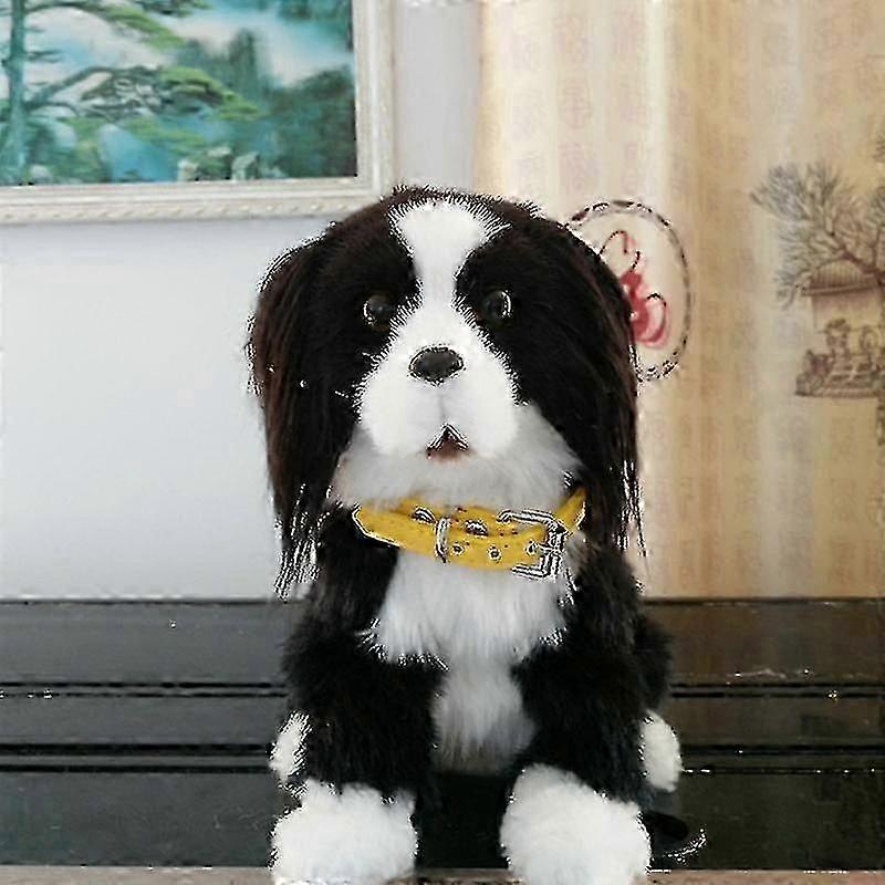 Electronic Plush Puppy Toy ZZ882057 Light Control Interactive Barking Head Shaking