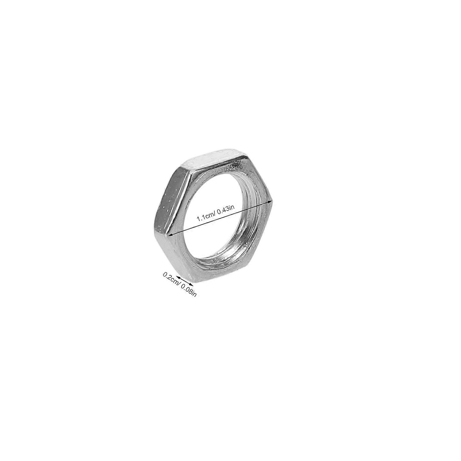Six Hundredpcs Steel Hex Nut for Lamp Fastener DIY Repair Part Supply