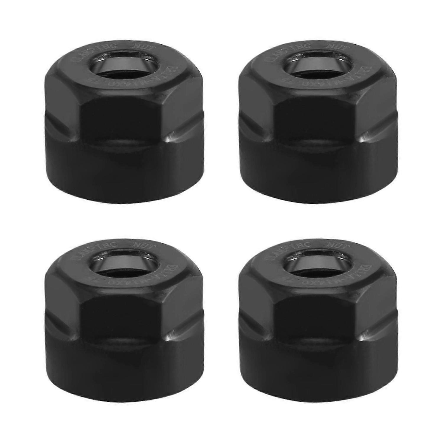 4Pcs Collet Clamping Hex Nuts, for CNC Milling Chuck Holder Lathe