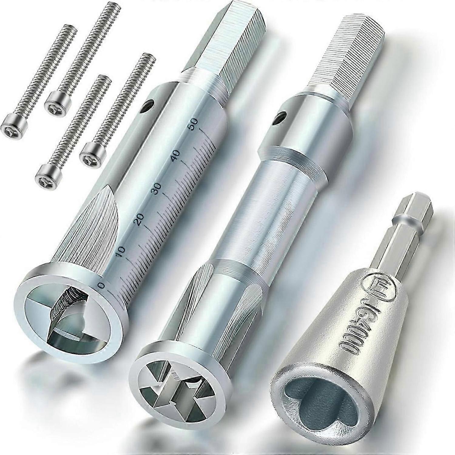 Wire Twisting Tool, 3 Way/ 5 Way Wire Stripping Tool and 6mm Hex Shank Cable Twister Tool, for Power