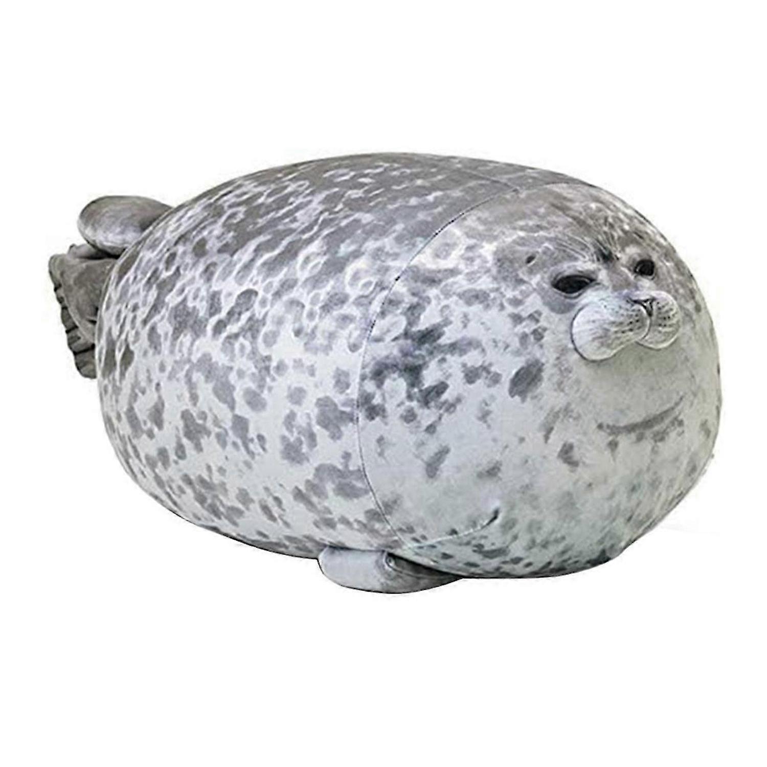 Chubby Blob Seal Pillow,Stuffed Cotton Plush Animal Toy Cute Ocean Fun-Stuff