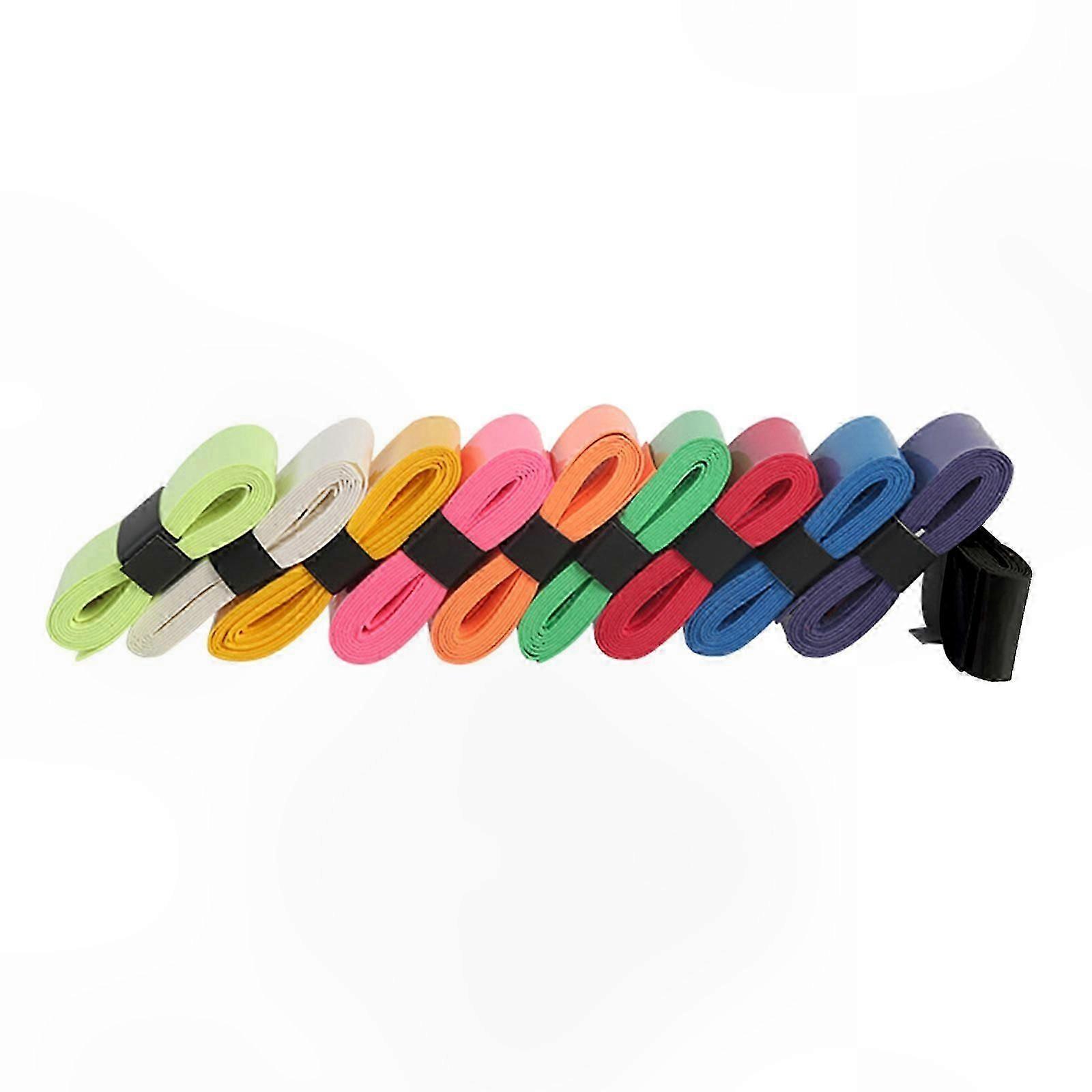 10-Pack Non-Slip Overgrips for Tennis, Squash, Badminton Rackets with Sweat Absorption and Enhanced Grip Control