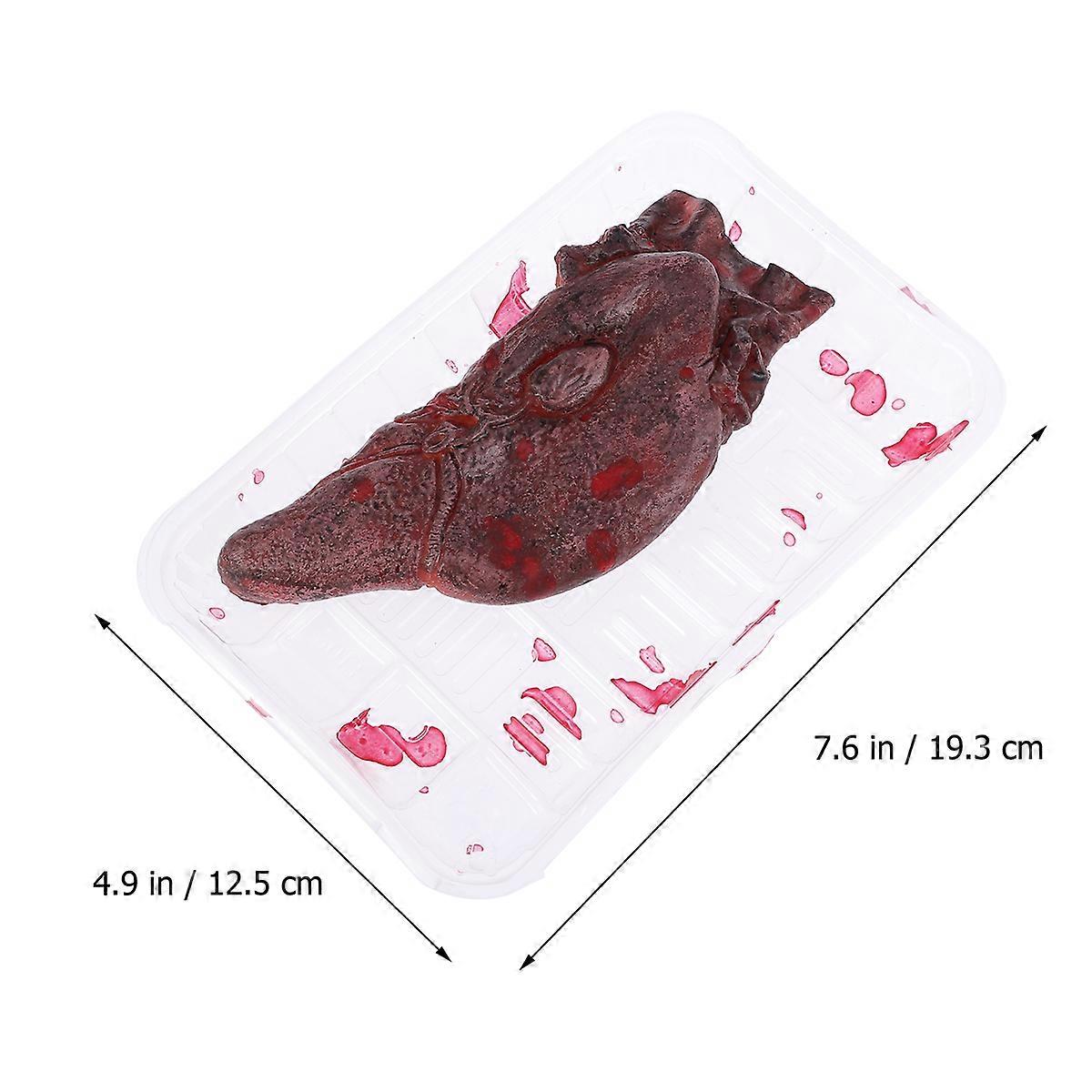 Liver Halloween Prop for Prank Prop with Realistic Organ Shape Toy