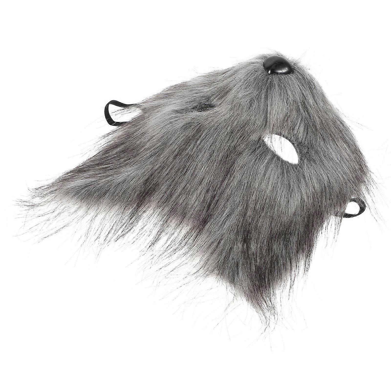 Party Fox Masks Costume Mask For Parties Dark Grey 19.00X19.00X5.50CM Plastic Cosplay 1Pack
