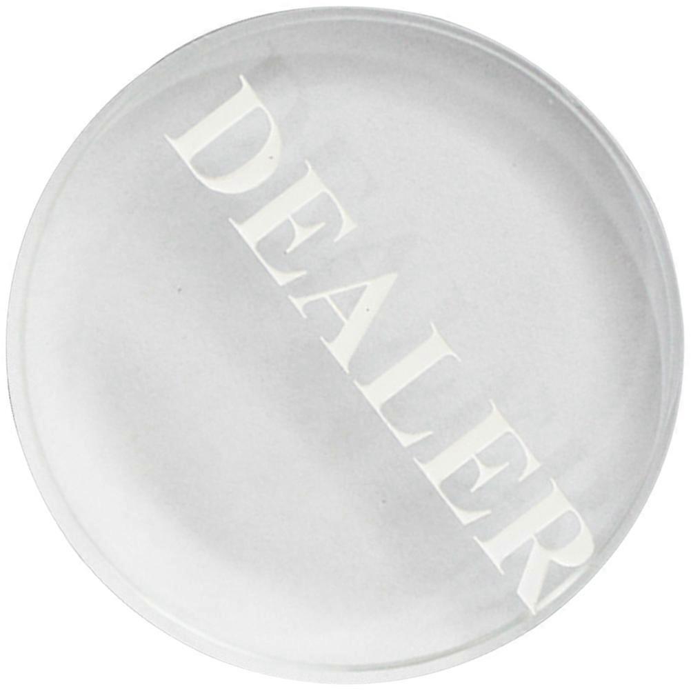 Transparent Dealer Button Delicate Poker Button for Professional Use