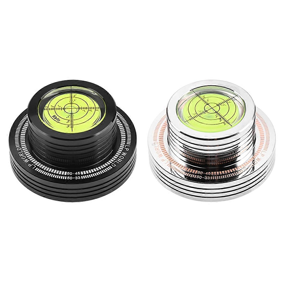 50Hz LP Vinyl Record Player Turntable Stabilizer with Level silver