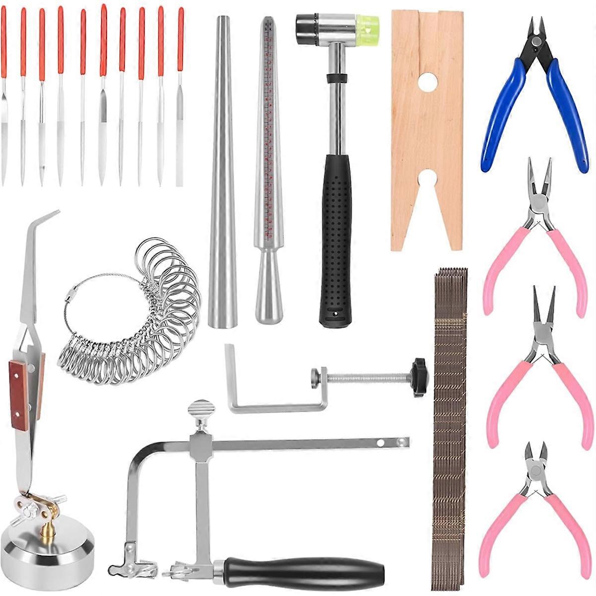 Jewelers Tools Set Jeweler's Saw Frame Wooden Clamp Wooden Ring Clamp