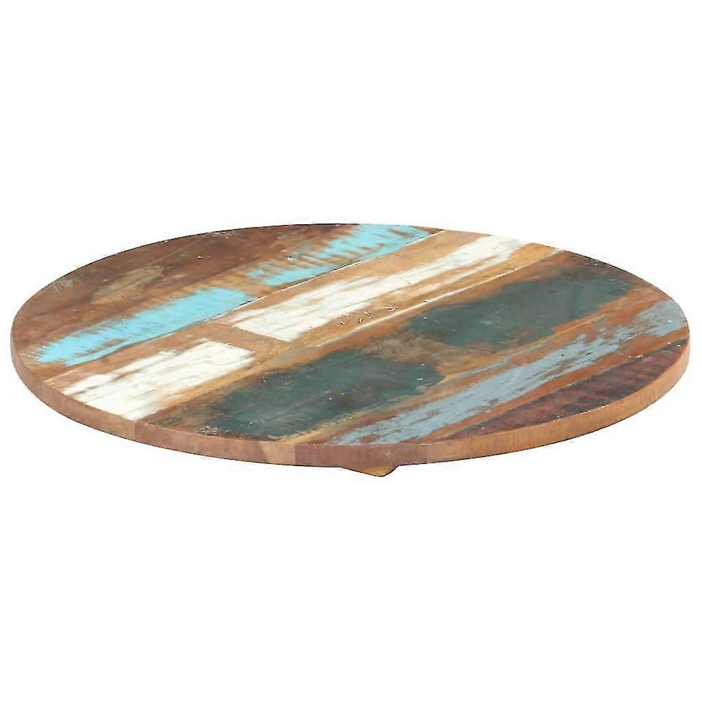 Round Table Top 80 Cm 25-27 Mm Solid Reclaimed Wood