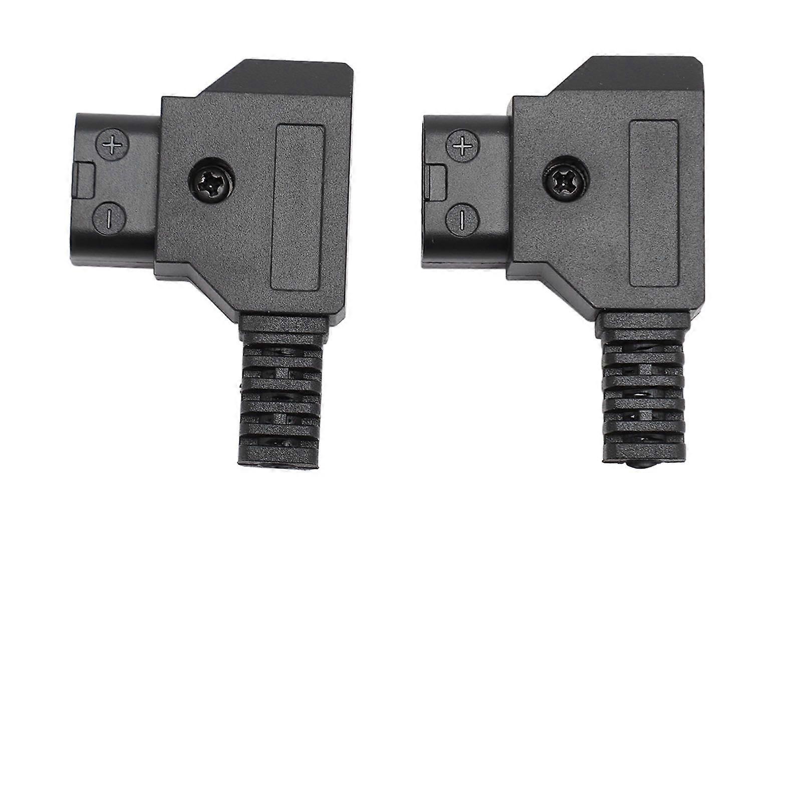 2pcs Male D Tap Connector Plug Kit for V Mount V Lock Battery DSLR Camera Battery Gold Mount Battery Camera Monitor