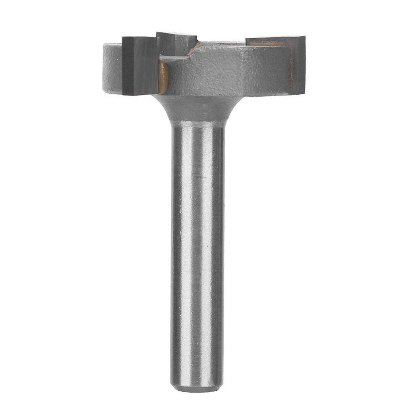 T Type Router Bit 45# Carbon Steel 3-Flute with Alloy Cutter Head 6mm Shank Woodworking Tool6mm Shank